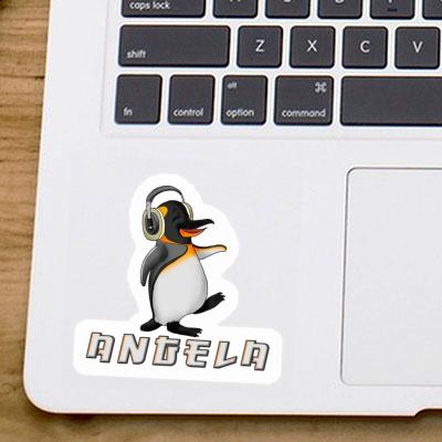 Angela Sticker Musik-Pinguin Notebook Image