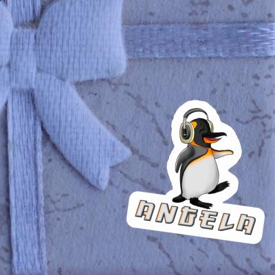 Angela Sticker Musik-Pinguin Notebook Image