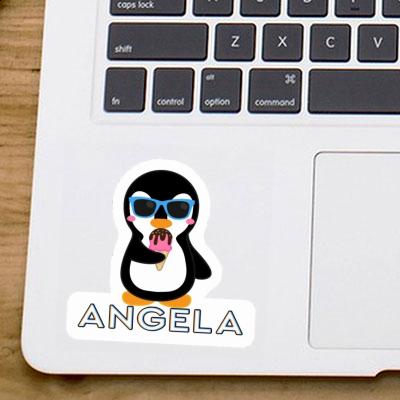Sticker Angela Pinguin Notebook Image