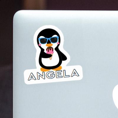Pingouin glacé Autocollant Angela Notebook Image