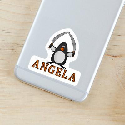 Angela Aufkleber Pinguin Laptop Image