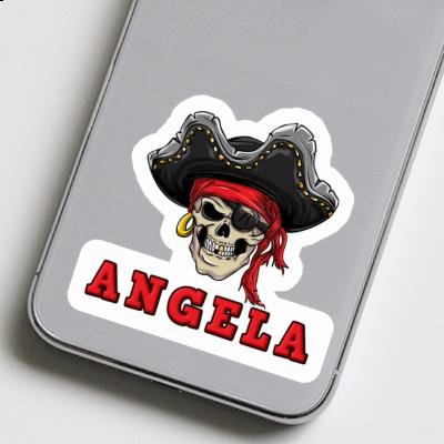 Angela Autocollant Crâne de pirate Laptop Image