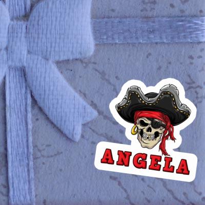 Angela Autocollant Crâne de pirate Notebook Image