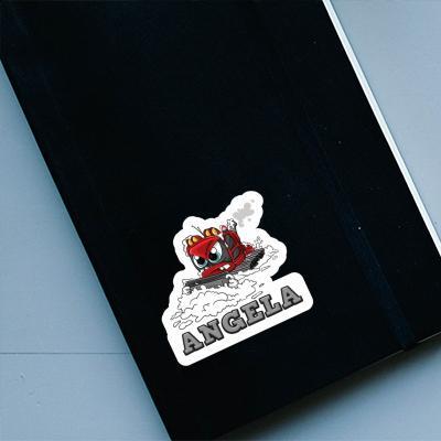Sticker Angela Snow groomer Gift package Image