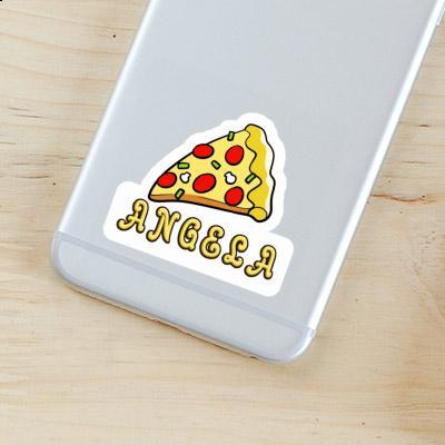 Sticker Angela Slice of Pizza Laptop Image