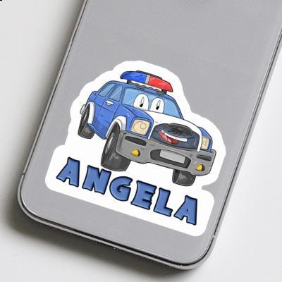 Sticker Police Car Angela Notebook Image