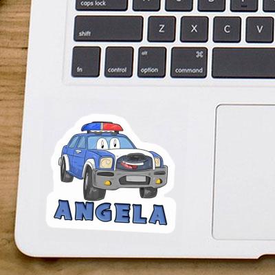 Voiture de police Autocollant Angela Image