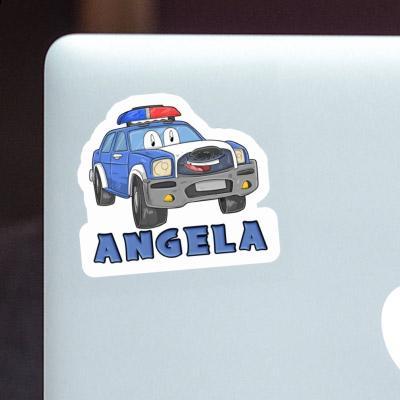 Sticker Police Car Angela Image