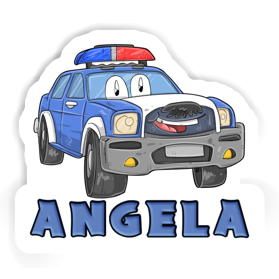 Voiture de police Autocollant Angela Notebook Image