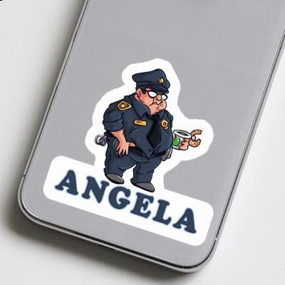 Police Officer Sticker Angela Image