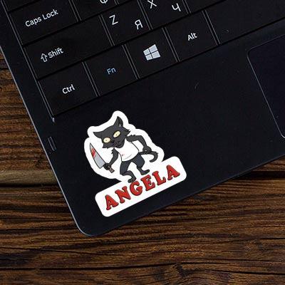 Sticker Psycho Cat Angela Image