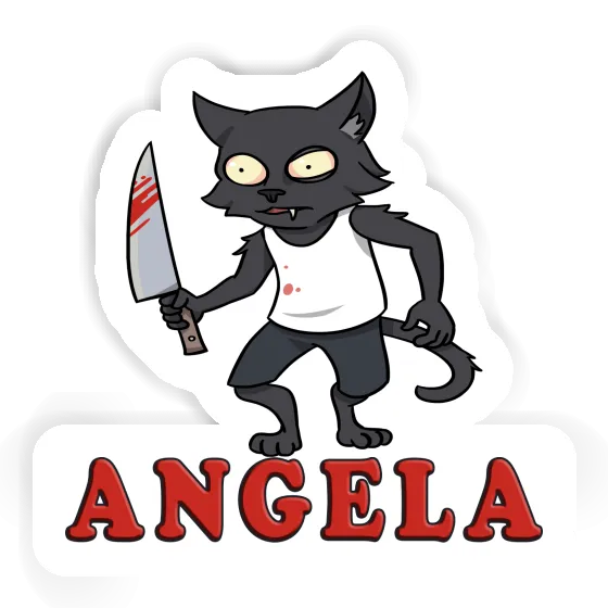 Autocollant Angela Chat psychopathe Gift package Image