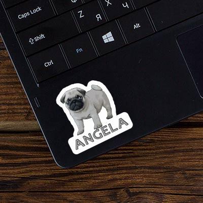 Sticker Angela Pug Image