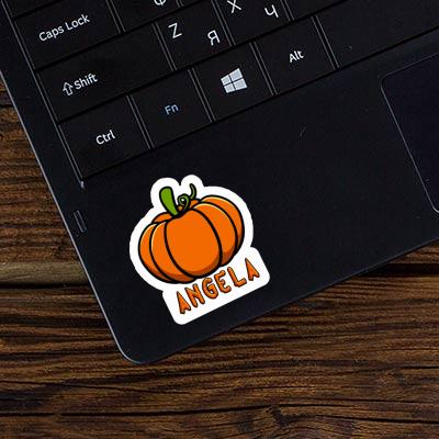 Pumpkin Sticker Angela Laptop Image