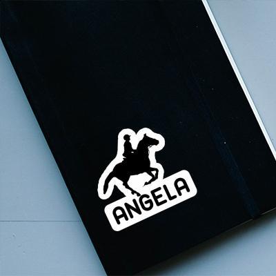 Angela Sticker Horse Rider Notebook Image