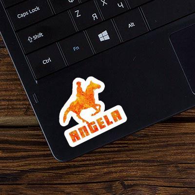 Sticker Horse Rider Angela Laptop Image