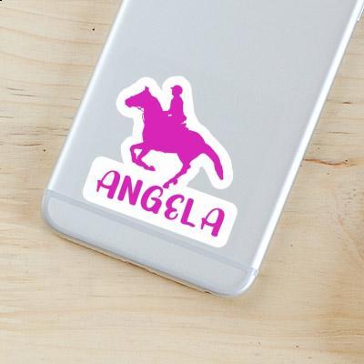 Angela Sticker Horse Rider Laptop Image