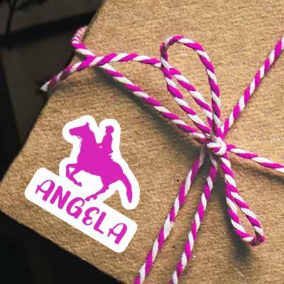 Angela Sticker Horse Rider Laptop Image