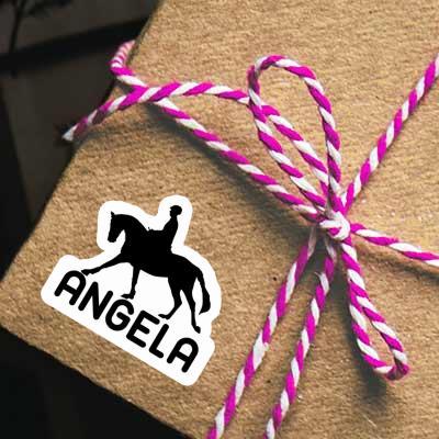 Sticker Angela Horse Rider Laptop Image