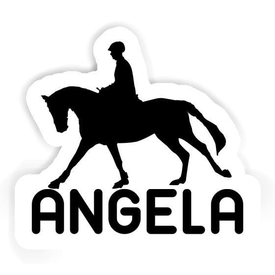 Sticker Angela Horse Rider Laptop Image