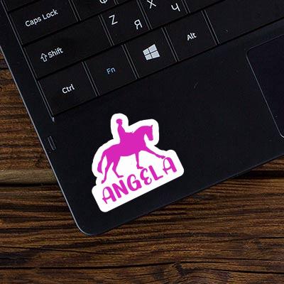 Horse Rider Sticker Angela Laptop Image