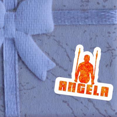 Sticker Ring gymnast Angela Notebook Image