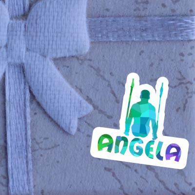 Angela Sticker Ring gymnast Laptop Image