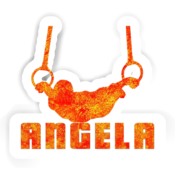 Autocollant Angela Gymnaste aux anneaux Image