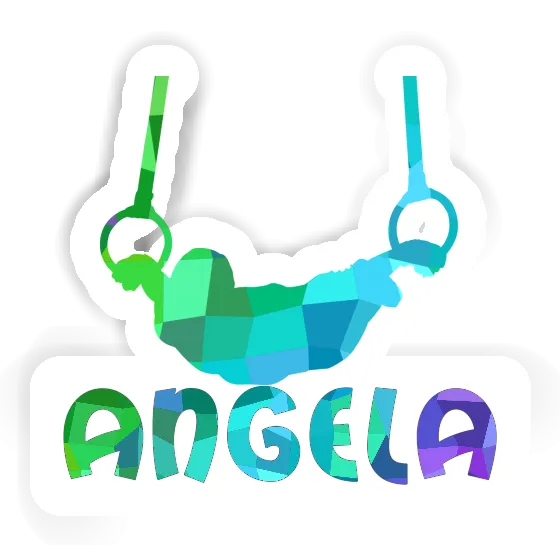 Autocollant Gymnaste aux anneaux Angela Image