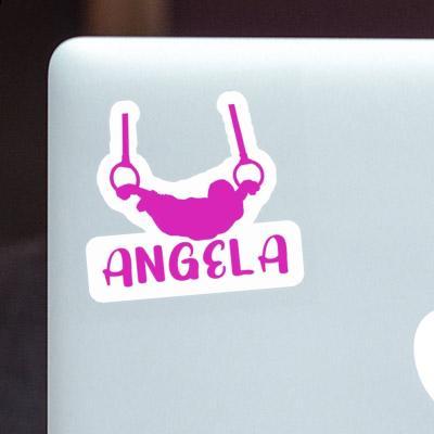 Autocollant Angela Gymnaste aux anneaux Laptop Image