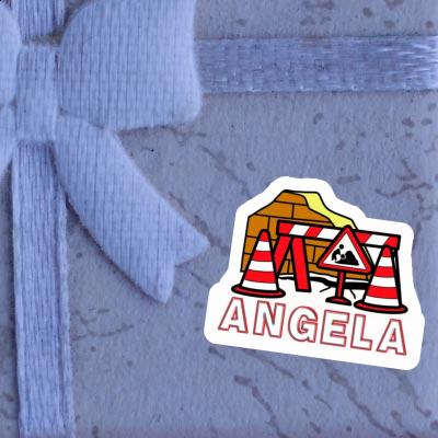 Aufkleber Straßenbaustelle Angela Gift package Image