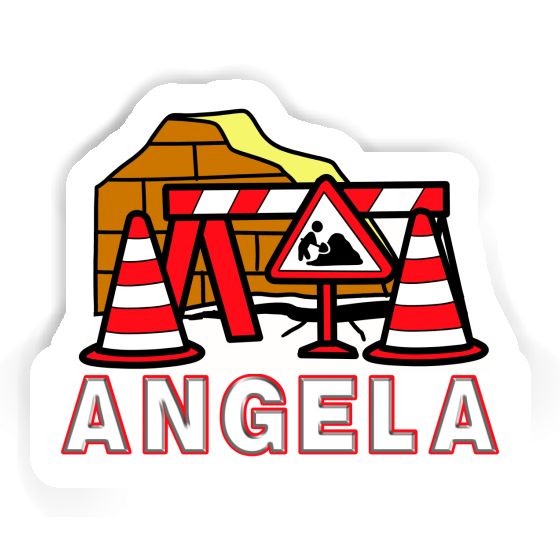 Road Construction Sticker Angela Image