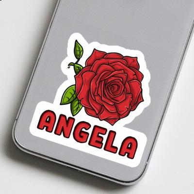 Autocollant Angela Fleur de rose Laptop Image