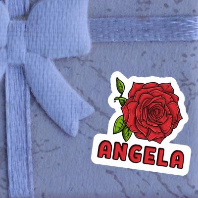 Angela Aufkleber Rosenblüte Laptop Image