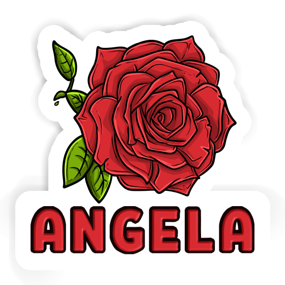 Rose blossom Sticker Angela Laptop Image
