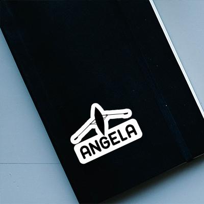Ruderboot Aufkleber Angela Notebook Image