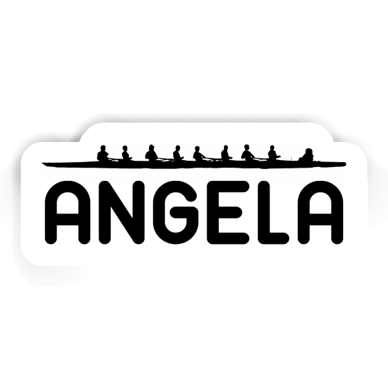 Angela Sticker Ruderboot Notebook Image
