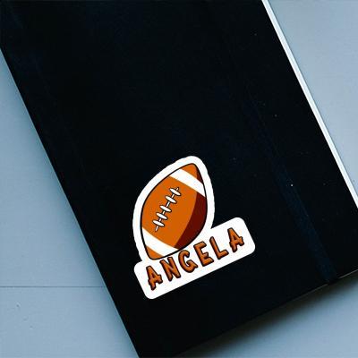 Aufkleber Rugby Ball Angela Notebook Image