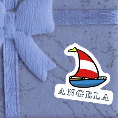 Angela Aufkleber Segelboot Notebook Image