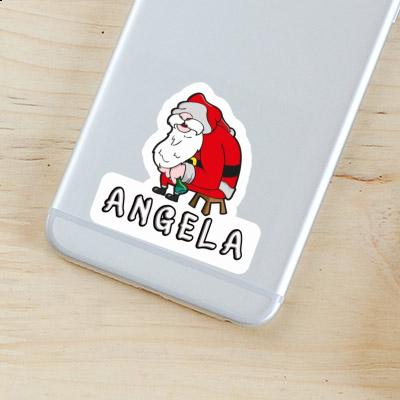 Aufkleber Weihnachtsmann Angela Image