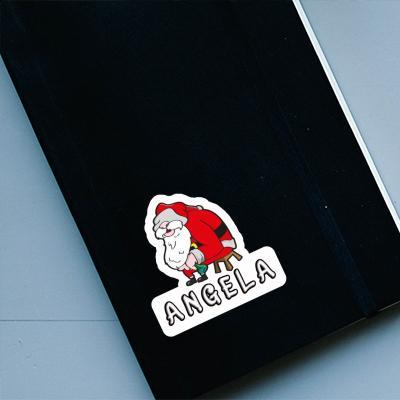 Aufkleber Weihnachtsmann Angela Notebook Image