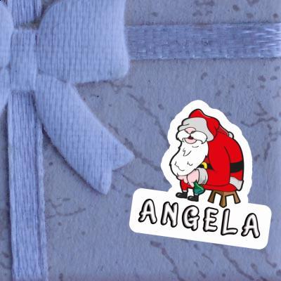 Autocollant Angela Père Noël Image
