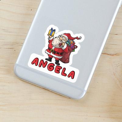 Père Noël Autocollant Angela Laptop Image