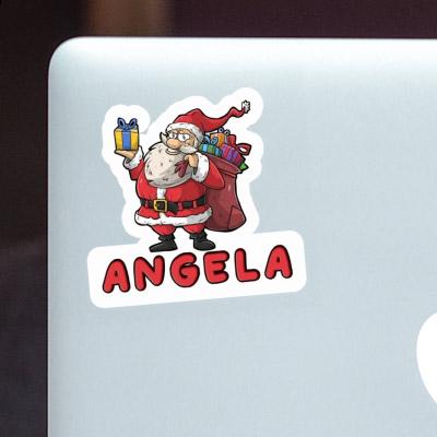 Père Noël Autocollant Angela Laptop Image
