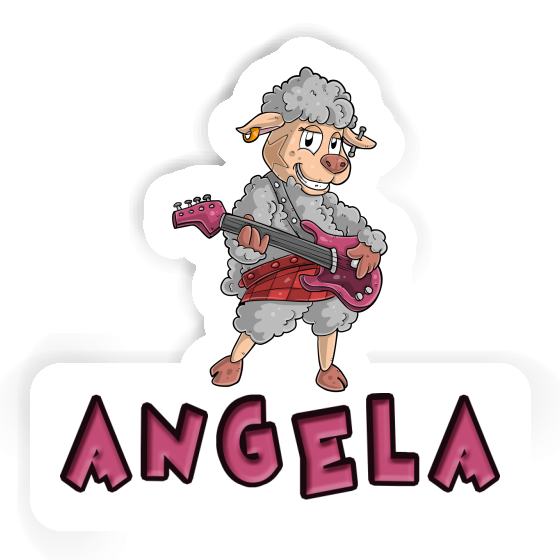Angela Sticker Rockergirl Laptop Image