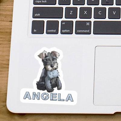 Angela Aufkleber Schnauzer Laptop Image