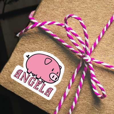 Sticker Pig Angela Notebook Image