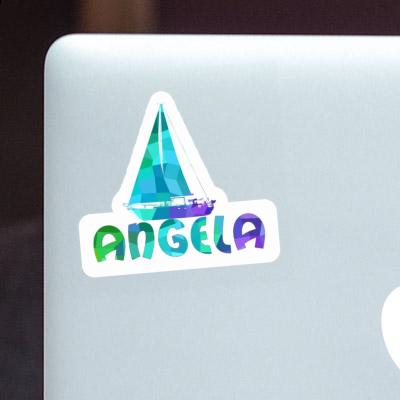 Angela Sticker Sailboat Notebook Image