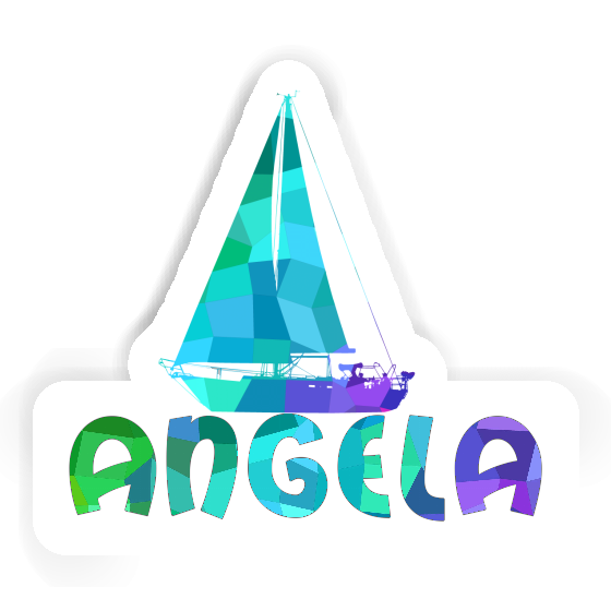 Angela Sticker Sailboat Notebook Image
