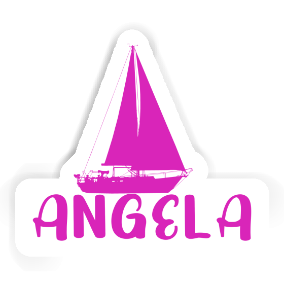Sticker Angela Sailboat Image